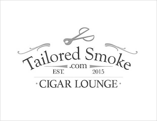 TAILORED SMOKE .COM CIGAR LOUNGE EST. 2015 logo