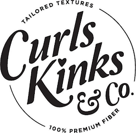 TAILORED TEXTURES CURLS KINKS & CO. 100% PREMIUM FIBER logo