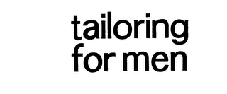 TAILORING FOR MEN logo