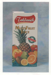 TAKDANEH MULTIFRUIT JUICE NATURAL PASTURIZED HEALTHY & REFRESHING 1 LITER logo