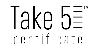 TAKE 5 CERTIFICATE logo