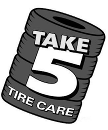 TAKE 5 TIRE CARE logo