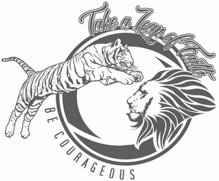 TAKE A LEAP OF FAITH BE COURAGEOUS logo