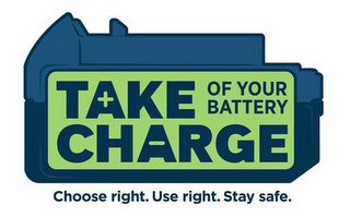 TAKE CHARGE OF YOUR BATTERY CHOOSE RIGHT. USE RIGHT. STAY SAFE. logo