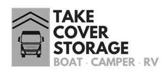 TAKE COVER STORAGE BOAT CAMPER RV logo