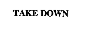 TAKE DOWN logo