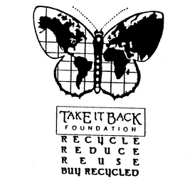 TAKE IT BACK FOUNDATION RECYCLE REDUCE REUSE BUY RECYCLED