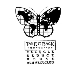 TAKE IT BACK FOUNDATION RECYCLE REDUCE REUSE BUY RECYCLED logo
