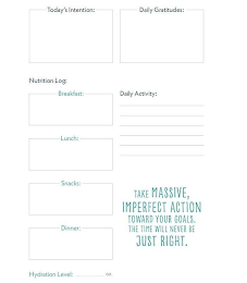TAKE MASSIVE, IMPERFECT ACTION TOWARD YOUR GOALS. THE TIME WILL NEVER BE JUST RIGHT. logo