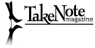 TAKE NOTE MAGAZINE logo