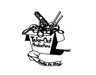 TAKE-OUT PRODUCTIONS RADIO TO GO logo