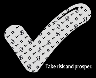 TAKE RISK AND PROSPER. logo