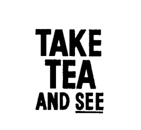 TAKE TEA AND SEE logo