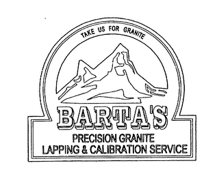 TAKE US FOR GRANITE BARTA'S PRECISION GRANITE LAPPING & CALIBRATION SERVICE logo