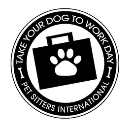 TAKE YOUR DOG TO WORK DAY PET SITTERS INTERNATIONAL logo