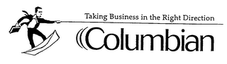 TAKING BUSINESS IN THE RIGHT DIRECTION COLUMBIAN logo