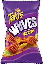 TAKIS WAVES FUEGO logo
