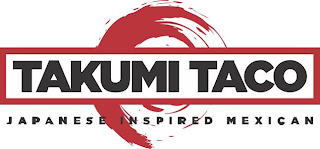TAKUMI TACO JAPANESE INSPIRED MEXICAN logo
