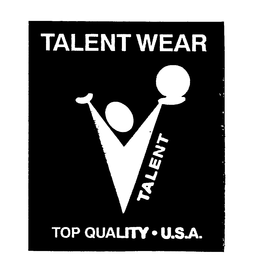 TALENT WEAR TALENT TOP QUALITY U.S.A. logo