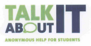 TALK ABOUT IT ANONYMOUS HELP FOR STUDENTS logo