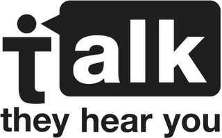 TALK THEY HEAR YOU logo