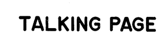 TALKING PAGE logo