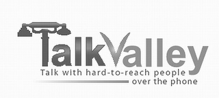 TALKVALLEY TALK WITH HARD-TO-REACH PEOPLE OVER THE PHONE logo