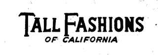 TALL FASHIONS OF CALIFOTNIA. logo