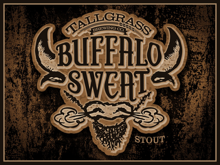 TALLGRASS BREWING CO. BUFFALO SWEAT STOUT logo