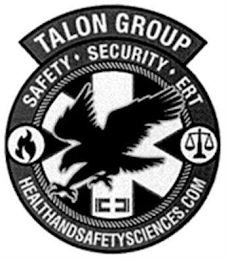 TALON GROUP SAFETY · SECURITY · ERT HEALTHANDSAFETYSCIENCES.COM logo