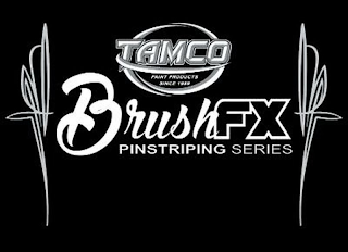 TAMCO PAINT PRODUCTS SINCE 1989 BRUSHFX PINSTRIPING SERIES logo