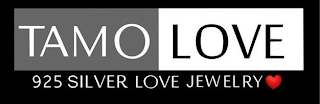 TAMO LOVE 925 SILVER LOVE JEWELRY logo