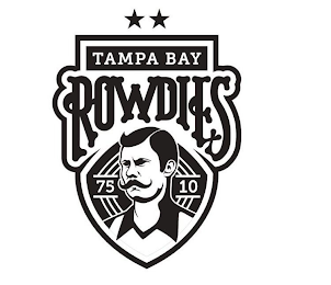TAMPA BAY ROWDIES 75 10 logo