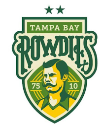 TAMPA BAY ROWDIES 75 10 logo