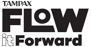 TAMPAX FLOW IT FORWARD logo