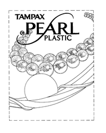 TAMPAX PEARL PLASTIC logo