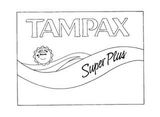 TAMPAX SUPER PLUS #1 BRAND SINCE 1936 logo