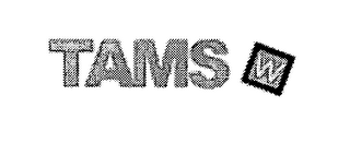 TAMS W logo