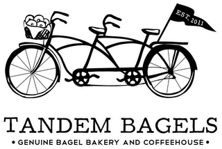 TANDEM BAGELS ·GENUINE BAGEL BAKERY AND COFFEEHOUSE· EST. 2011 logo