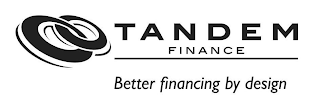 TANDEM FINANCE BETTER FINANCING BY DESIGN logo