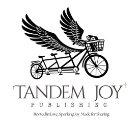TANDEM JOY PUBLISHING ROOTED IN LOVE. SPARKING JOY. MADE FOR SHARING. logo