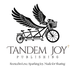 TANDEM JOY PUBLISHING ROOTED IN LOVE. SPARKINGJOY. MADE FOR SHARING logo