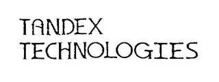 TANDEX TECHNOLOGIES logo