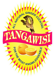 TANGAWISI ALL NATURAL GINGER COCKTAIL FOR THE MOST KNOWLEDGEABLE logo