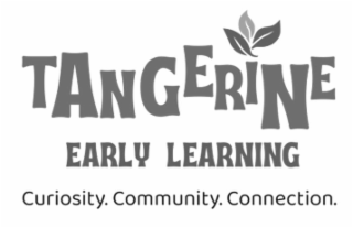 TANGERINE EARLY LEARNING CURIOSITY. COMMUNITY. CONNECTION. logo