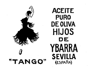 TANGO ACEITE PURO DE OLIVA HIJOS DE YBARRA SEVILLA (ESPANA) logo
