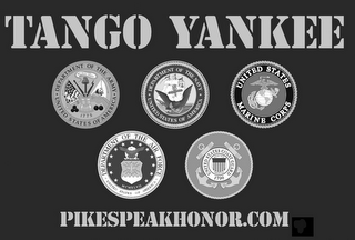 TANGO YANKEE · DEPARTMENT OF THE ARMY · UNITED STATES OF AMERICA 1775 THIS WELL DEFEND DEPARTMENT OF THE NAVY UNITED STATES OF AMERICA UNITED STATES MARINE CORPS DEPARTMENT OF THE AIR FORCE UNITED STATES OF AMERICA MCMXLVII UNITED STATES COAST GUARD 1790 SEMPER PARATUS PIKESPEAKIHONOR.COM logo