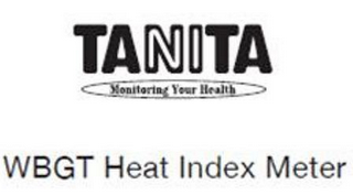 TANITA MONITORING YOUR HEALTH WBGT HEAT INDEX METER logo