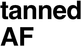 TANNED AF logo