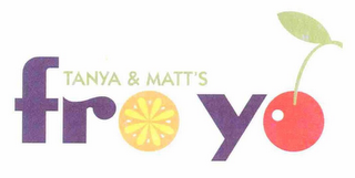 TANYA & MATT'S FRO YO logo
